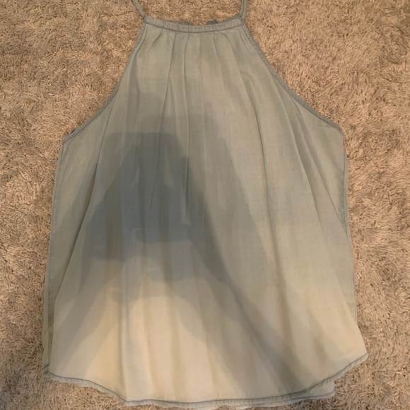 BLUE TO WHITE OMBRÉ TANK TOP - Picture 2 of 3